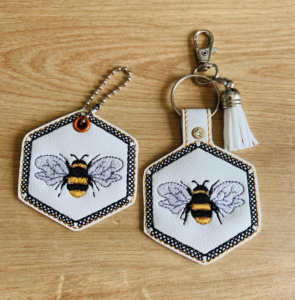 Embroidered key rings