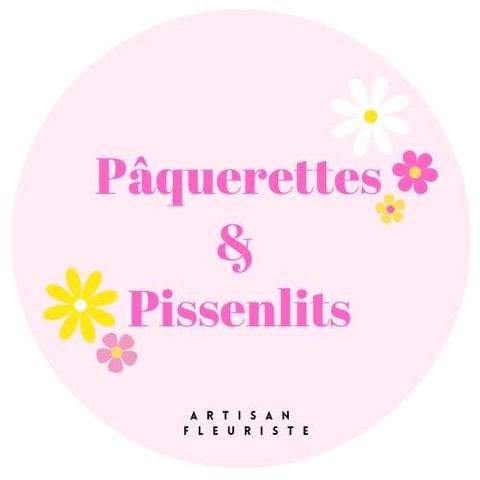 Paquerettes et pissenlits présentation artisan fleuriste