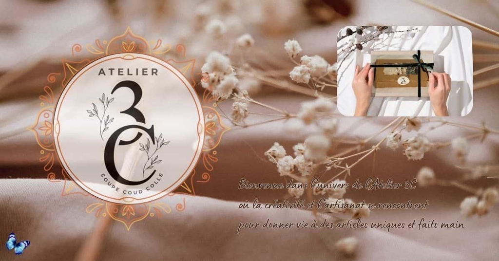 Atelier 3C, créations artisanales en macramé, perles de bois, bois flotté