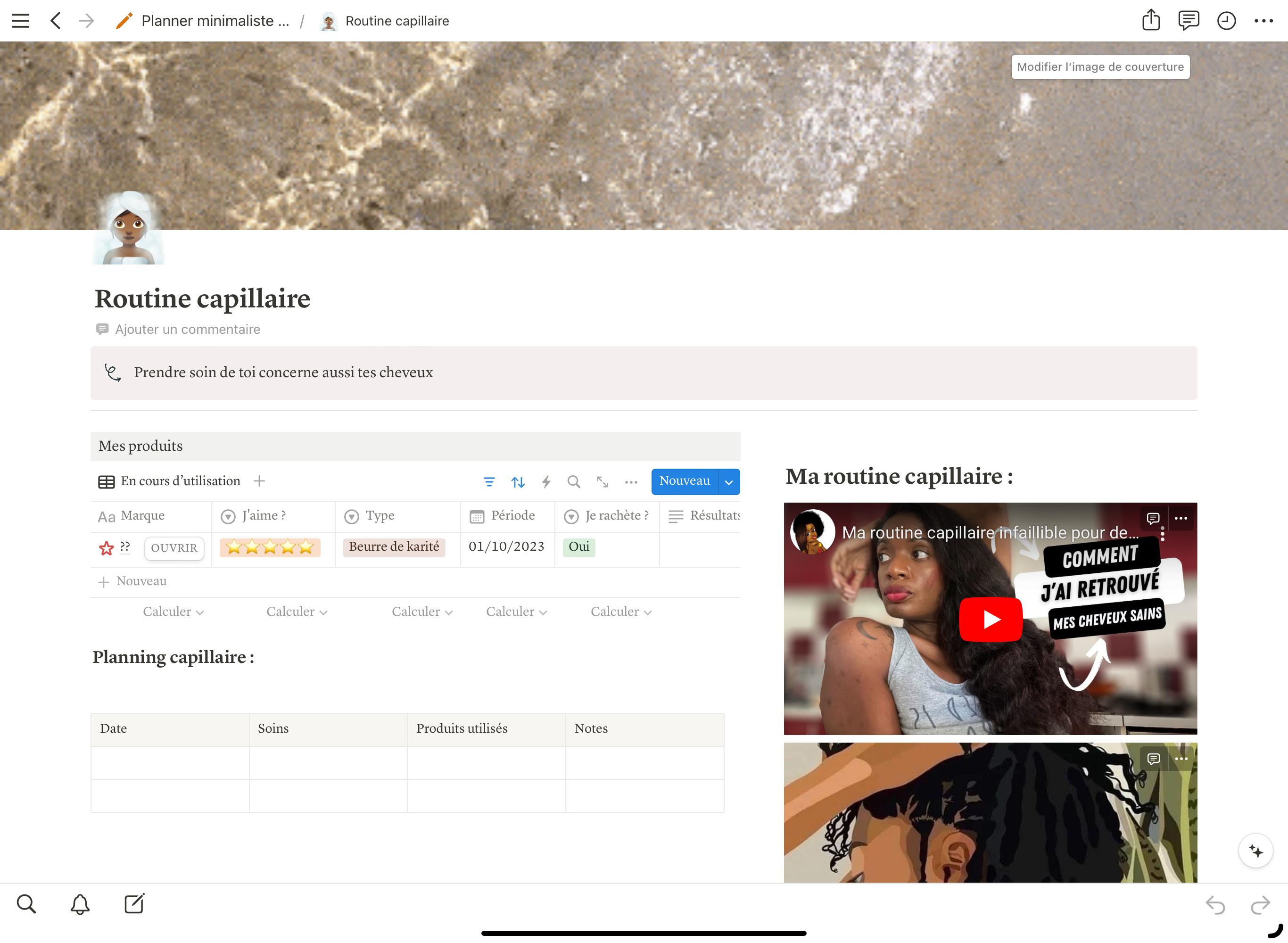 Ne laisse pas le hasard, décider pour ta vie, pour tes cheveux. Prends le contrôle de ta routine capillaire avec mon support numérique et offre tes cheveux, le soin qu’ils méritent