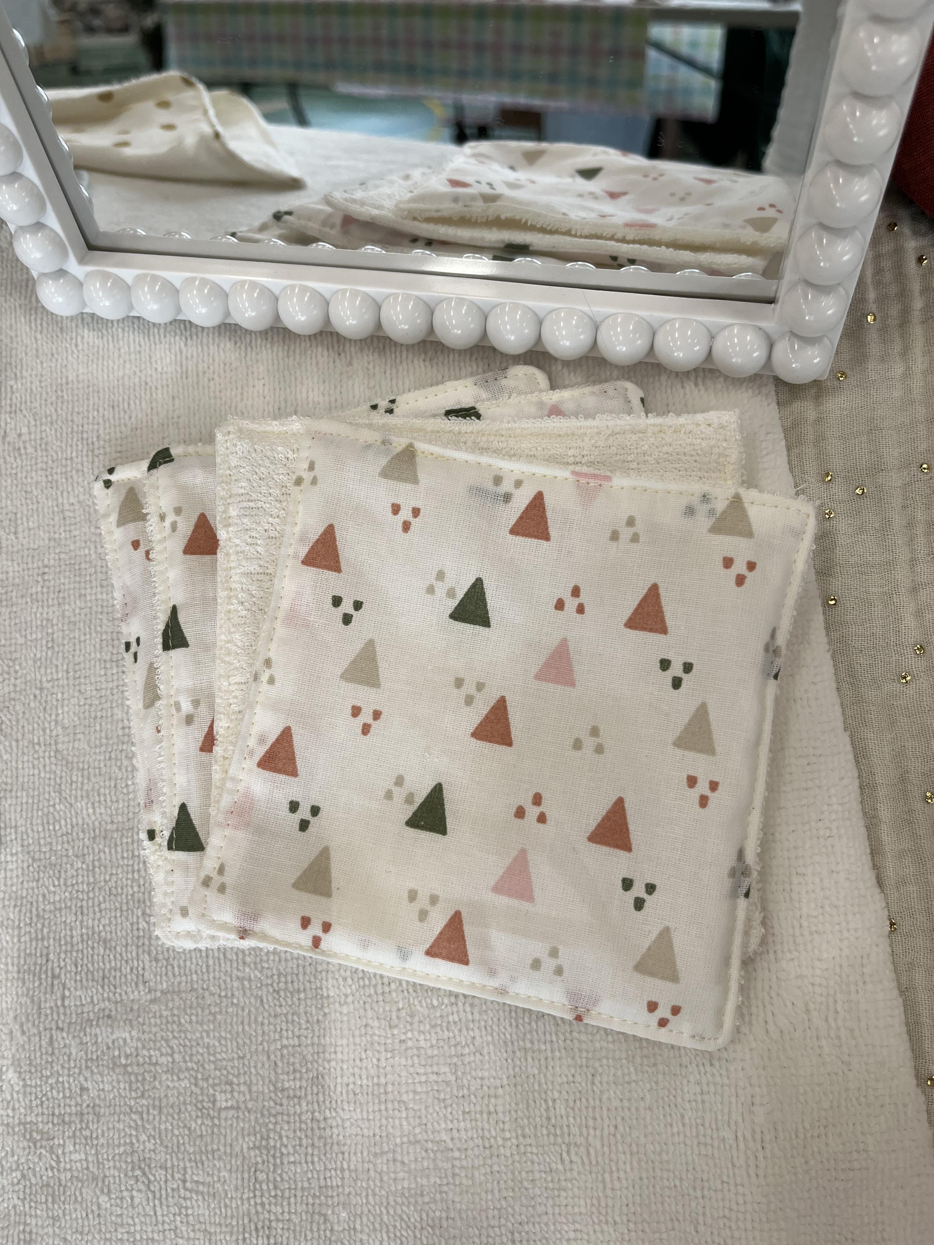 Lingettes en éponge de bambou, plusieurs coloris disponibles pour toute la famille