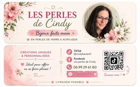 Fabrication de bijoux et accessoires en perles de verre et acrylique 