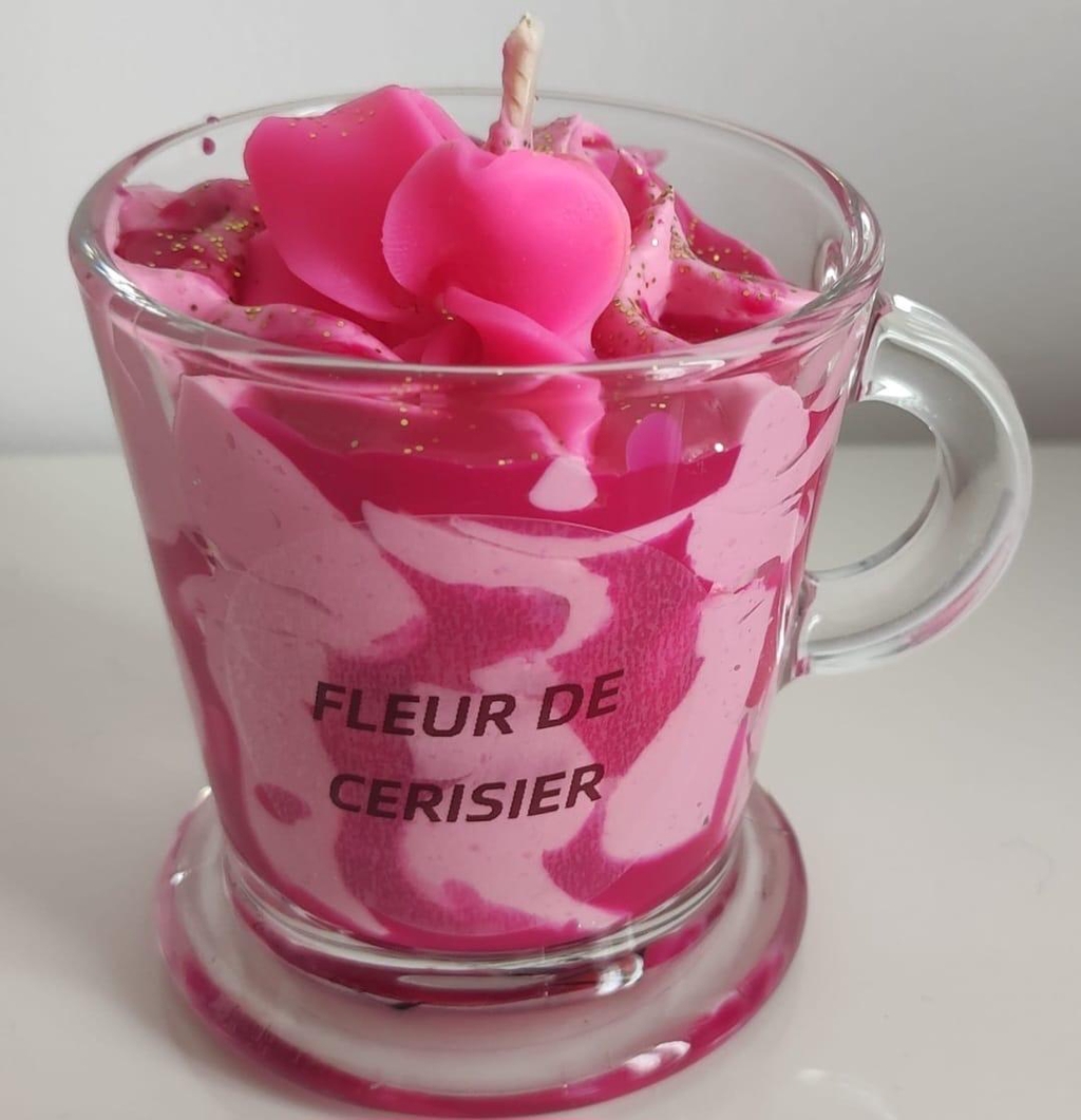 Bougie chantilly fleur de cerisier 