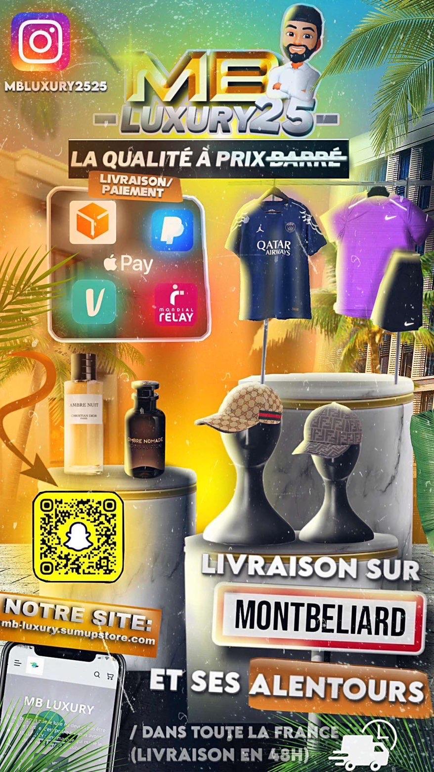 MB LUXURY, c’est l’histoire d’une passion pour la mode et l’excellence. Nous croyons que le luxe ne devrait pas être hors de portée, c’est pourquoi nous avons créé MB LUXURY : une marque qui marie le raffinement avec l’accessibilité.