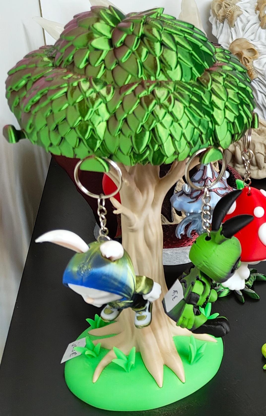 Süße 3D Druck Schlüsselanhänger.