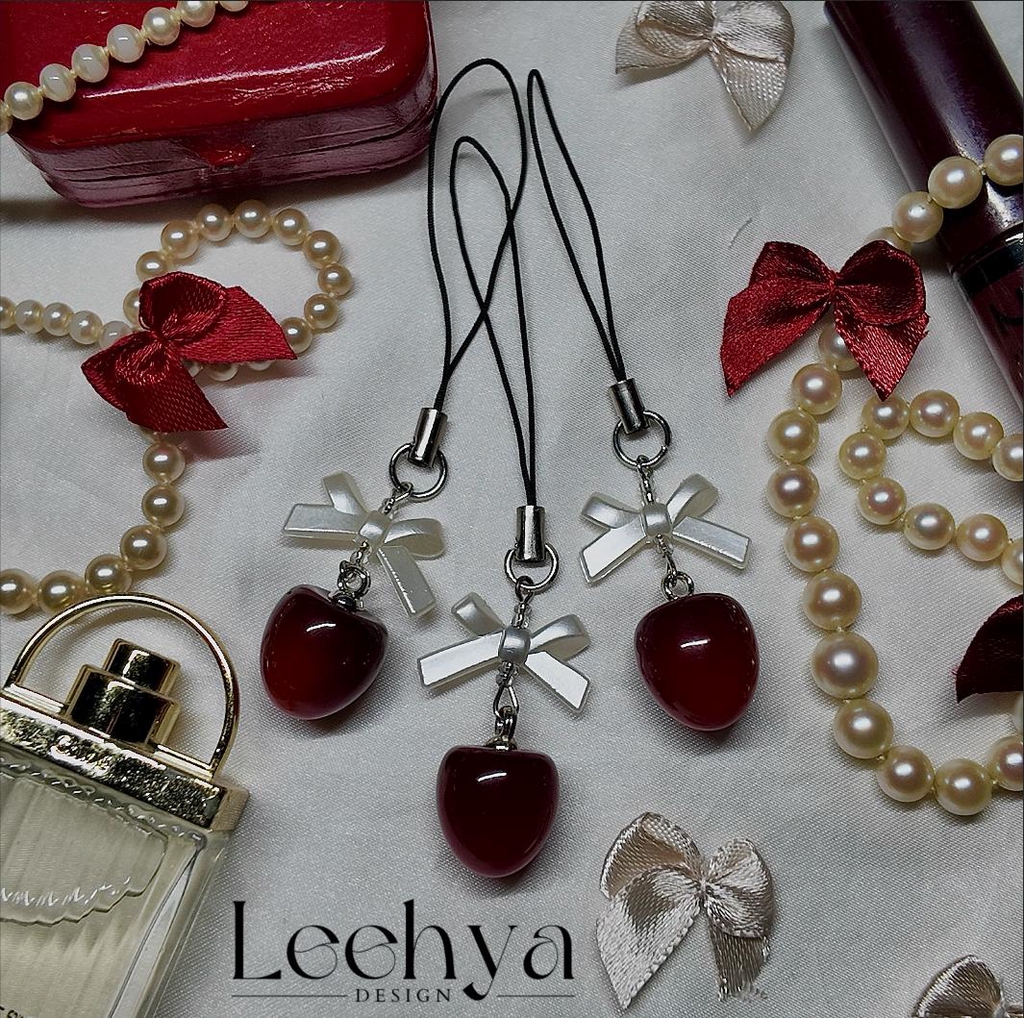 Cherry phone charm