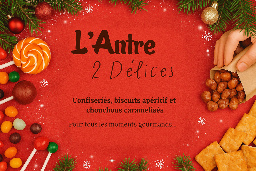 L'Antre 2 Délices, confiseries, biscuits apéritif et chouchous caramélisés pour tous vos moments gourmands...