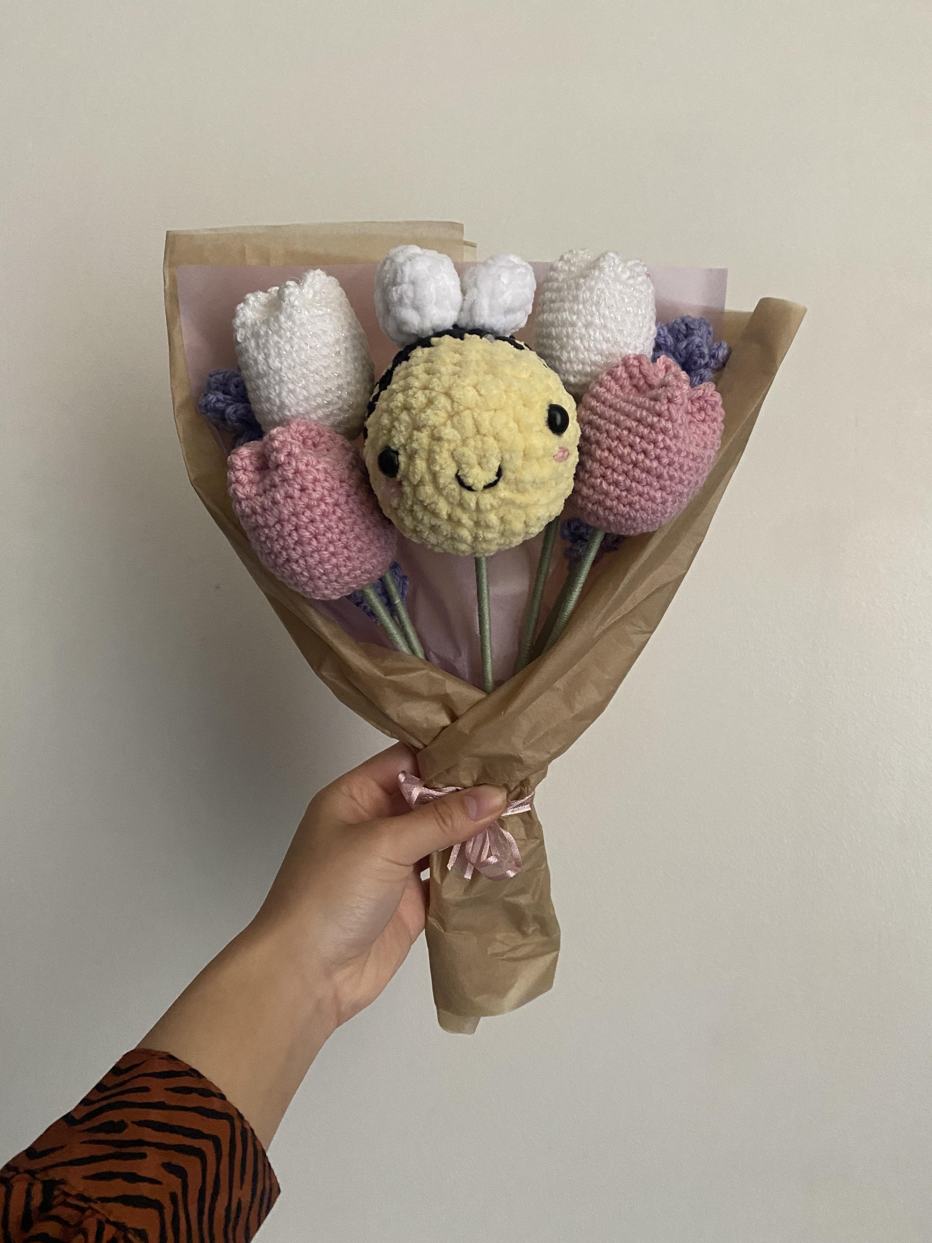 Bouquet de fleurs en crochet