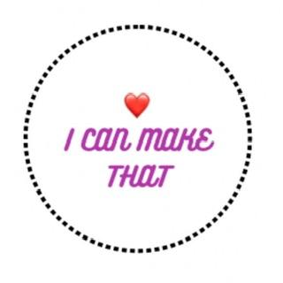 welcome to I can make that website. I have lots of items on my site that has been made by me. I came up with the name because when I saw something I would always say I could make that so I went home and made it. I have items from personalised T-shirts, water bottle and cup holders, gift bags, and much more. Why not come over and have a browse and support my small business.