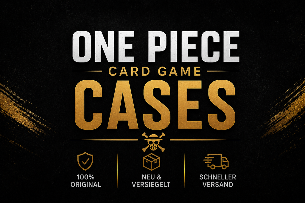 Original versiegelte One Piece Card Game Cases mit Booster Displays für Sammler, Händler und Investoren.