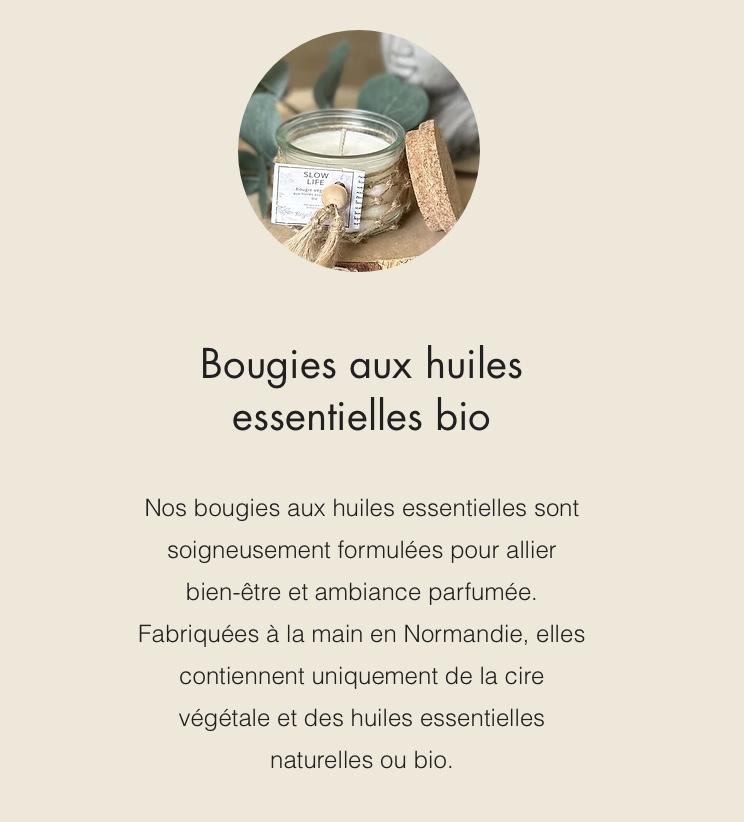 Bougie aux huiles essentielles