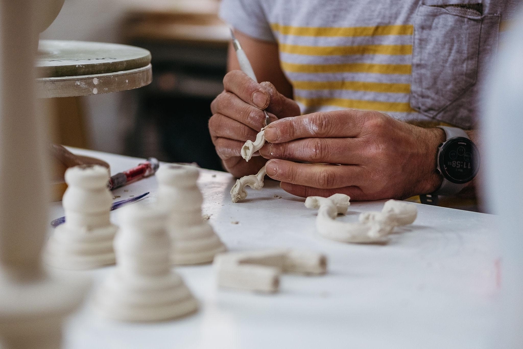 Discover contemporary porcelain teapots, vessels and sculptural ceramics by Omer Oner, transforming found objects into unique handmade works.