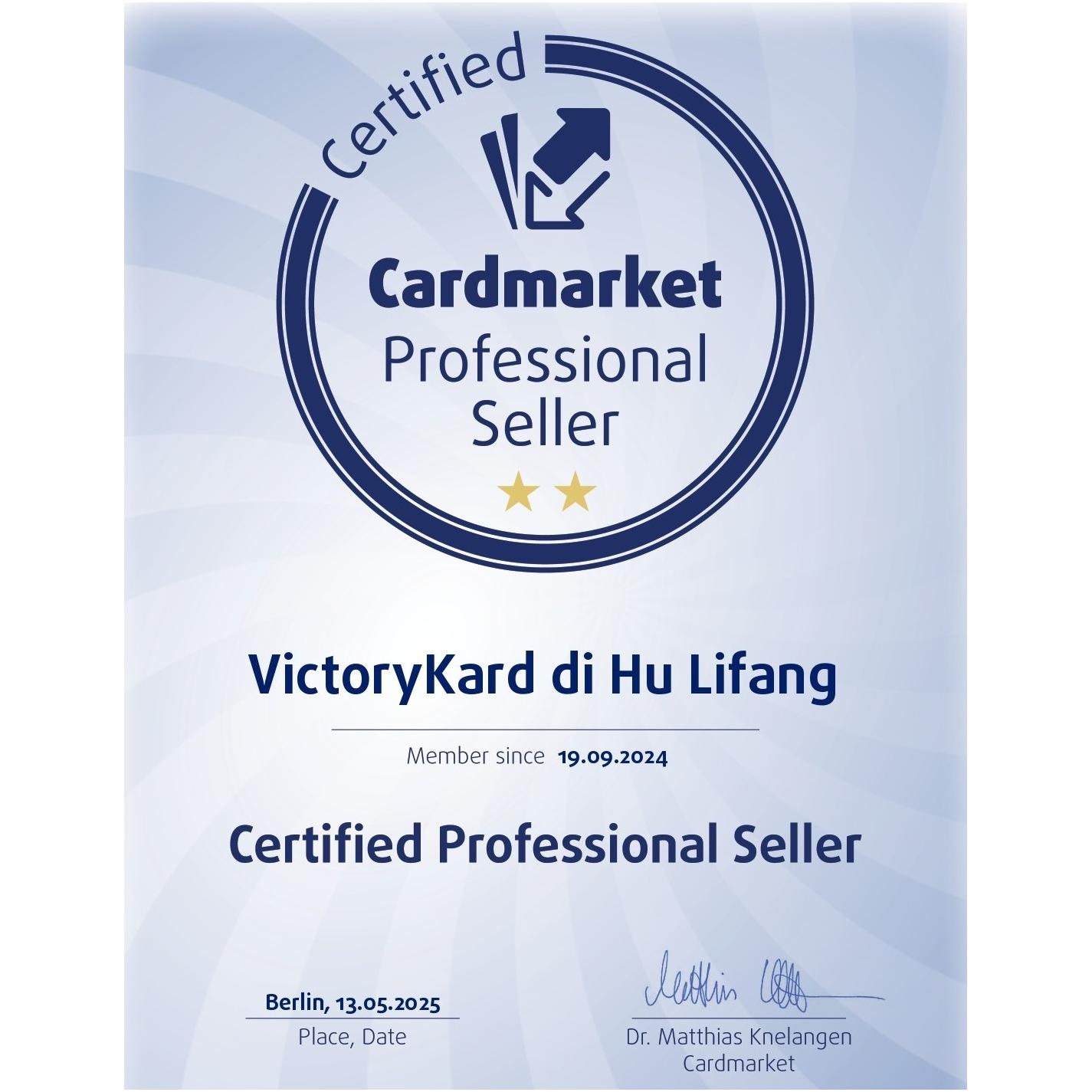 Victorykard di Hu Lifang
Via Felice Cascione 110 
18100 Imperia (IM)
P. IVA : IT01754160081
