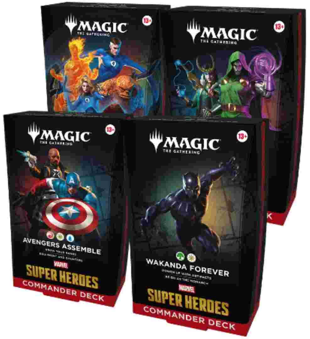 Magic Mtg Marvel Super Heroes Edh Avengers Wakanda Black Panther Doom