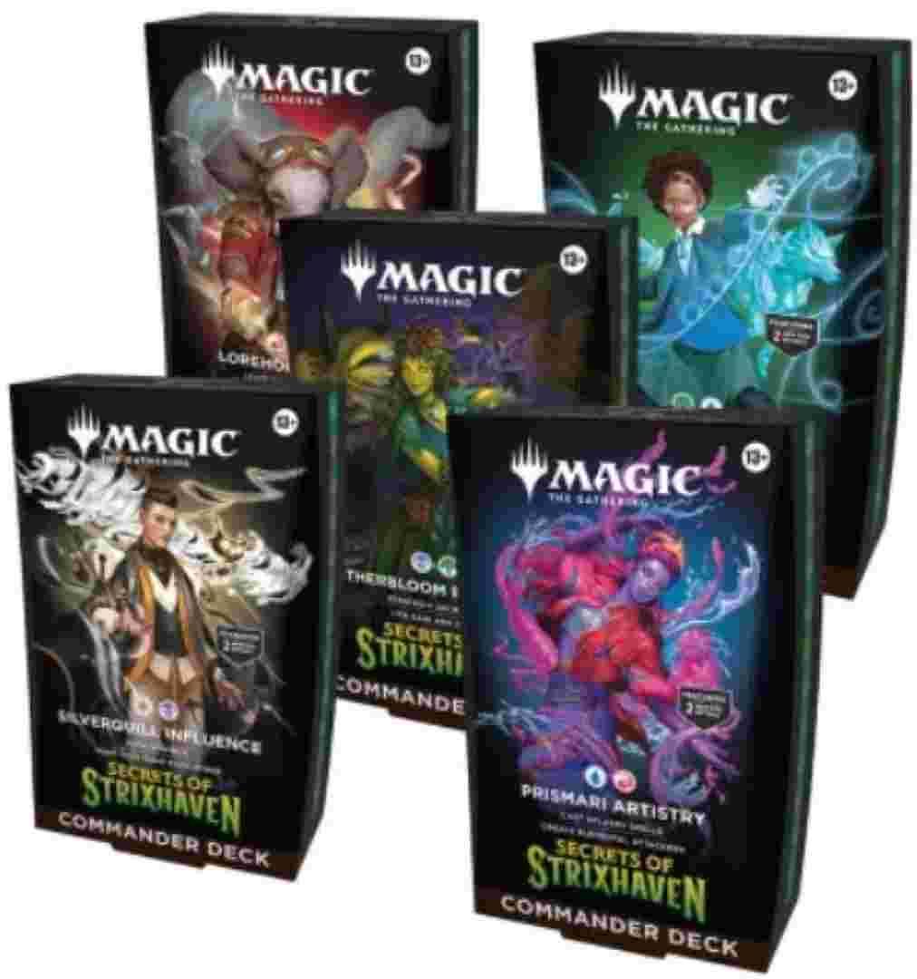 Preorder Secrets of Strixhaven Commander Decks Mazzi Edh Ita Eng Legendary