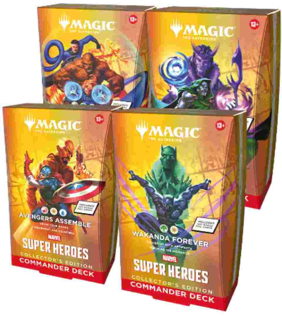 Magic Mtg Marvel Super Heroes Edh Avengers Wakanda Black Panther Doom