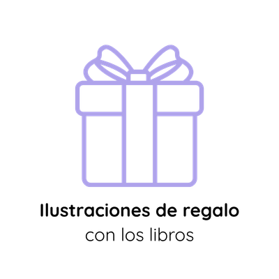 Ilustraciones de regalo con los libros