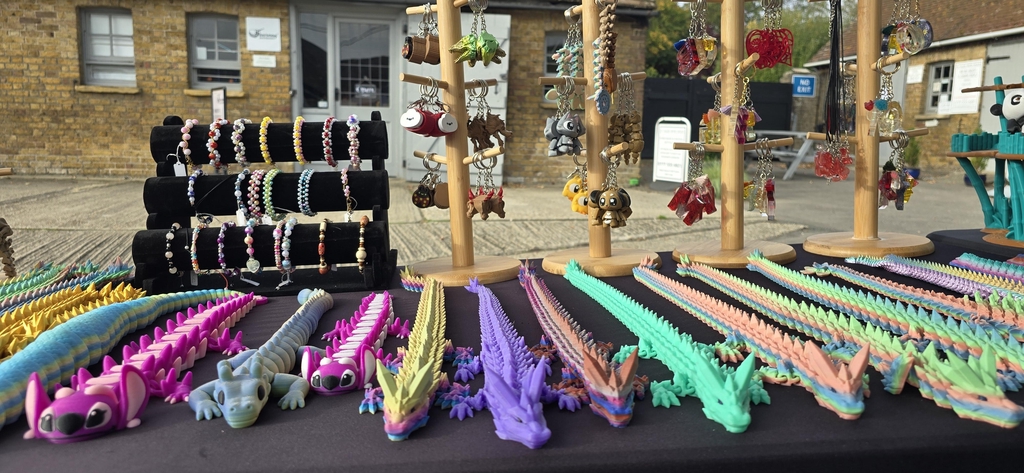 3D Printed toys
Handmade Bracelets
Handmade Keyrings