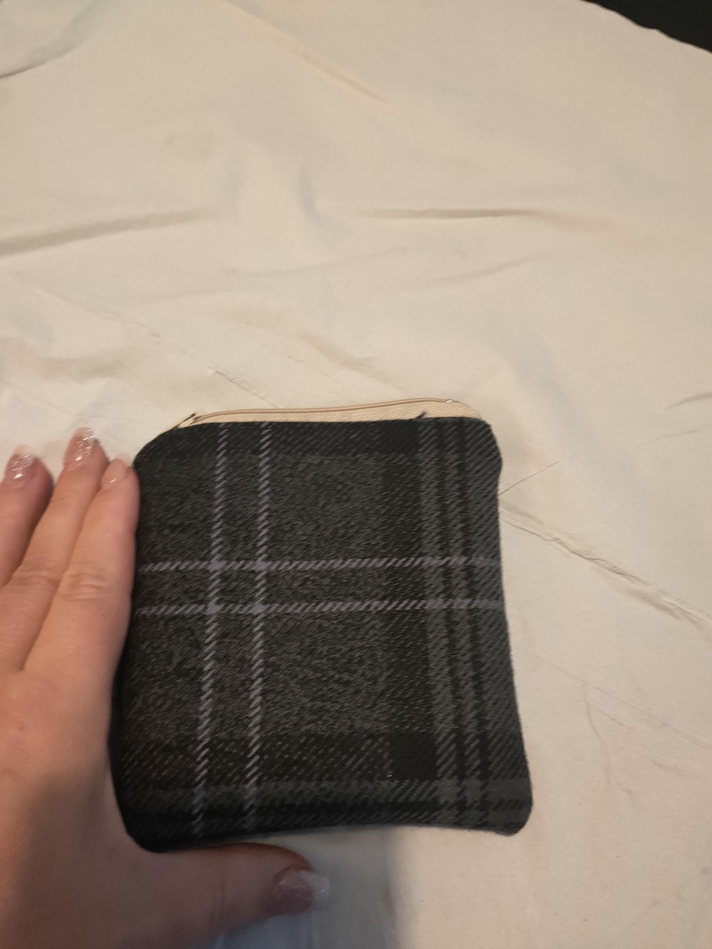 Handmade tartan purses
