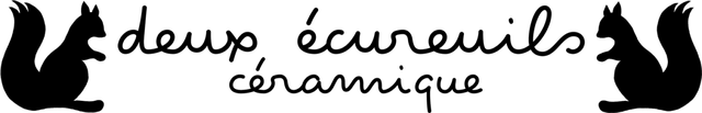 Deux écureuils céramique