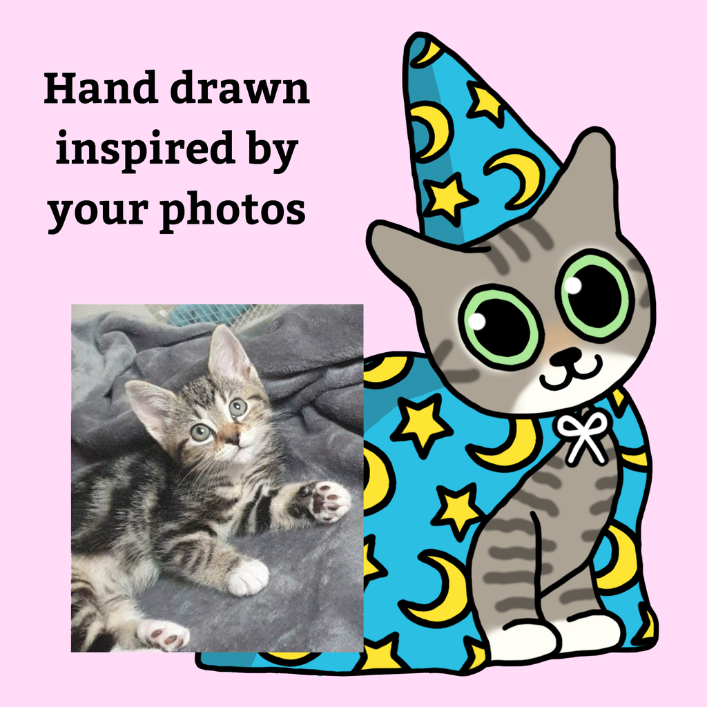 hand drawn inspired by your photos