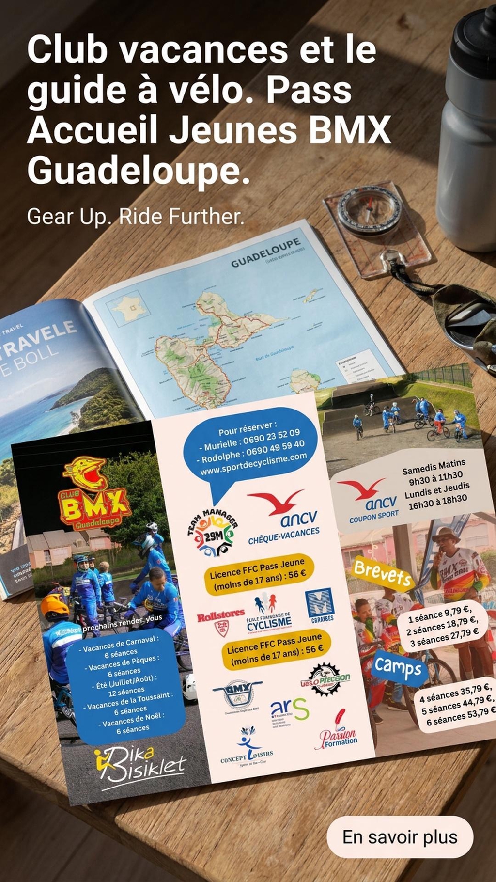 Bienvenue club vacances Le guide à vélo BMX Guadeloupe 