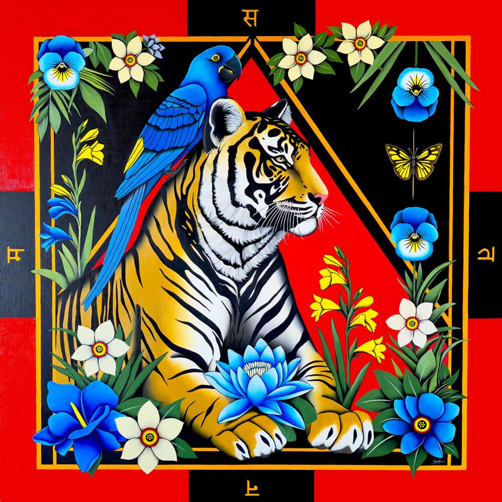 "Satanama", huile sur toile