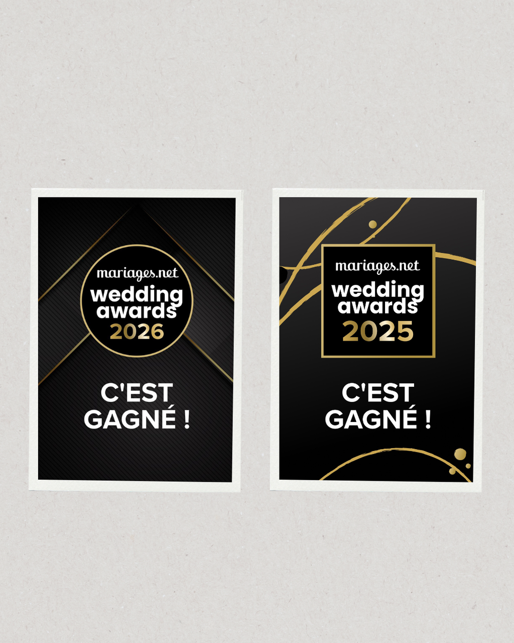 Wedding award gain prix reconnaissance fleur séché stabilisé