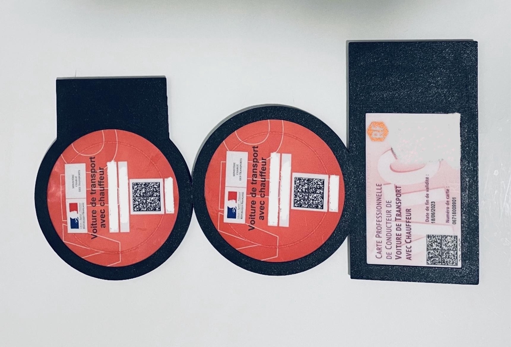 PORTE CARTE MACARON VTC 