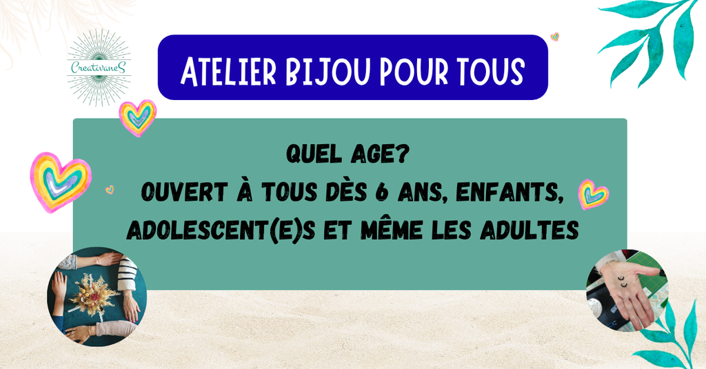 Atelier bijou pour petits et grands, des bracelets, des boucles, des colliers
