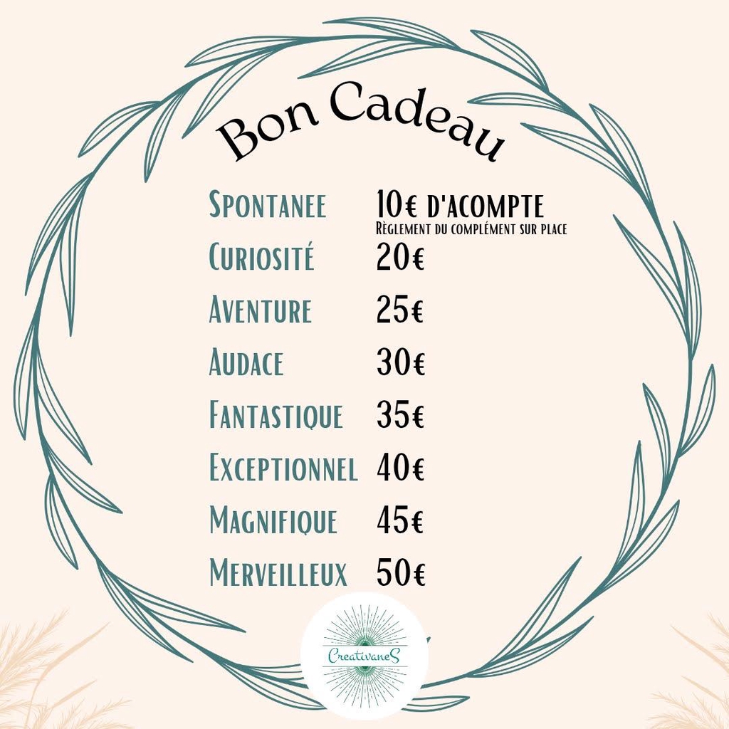 Atelier creation de bijoux bon cadeau