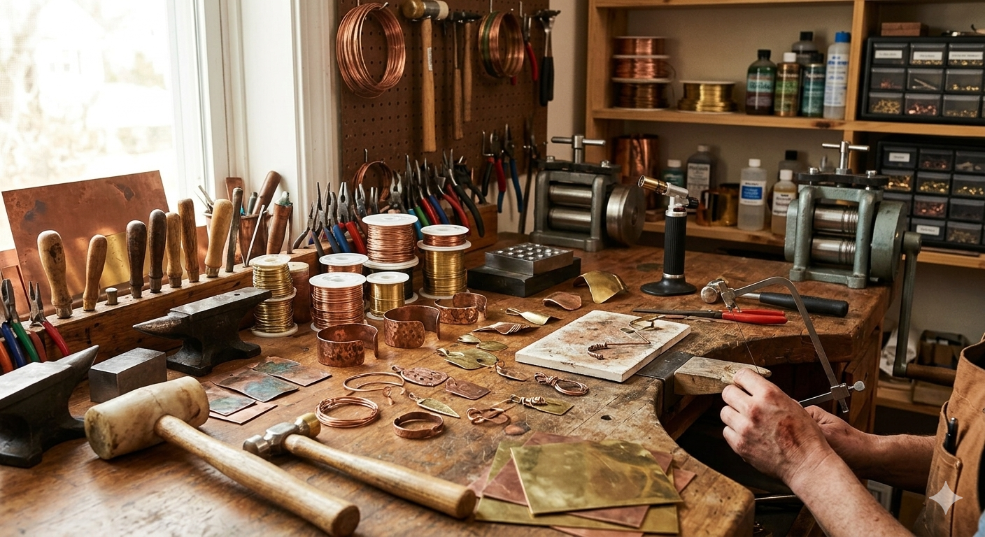 Bijoux en cuivre artisanaux fabriqués en France : bracelets sur mesure, créations uniques et pierres naturelles pour bien-être, équilibre et harmonie.