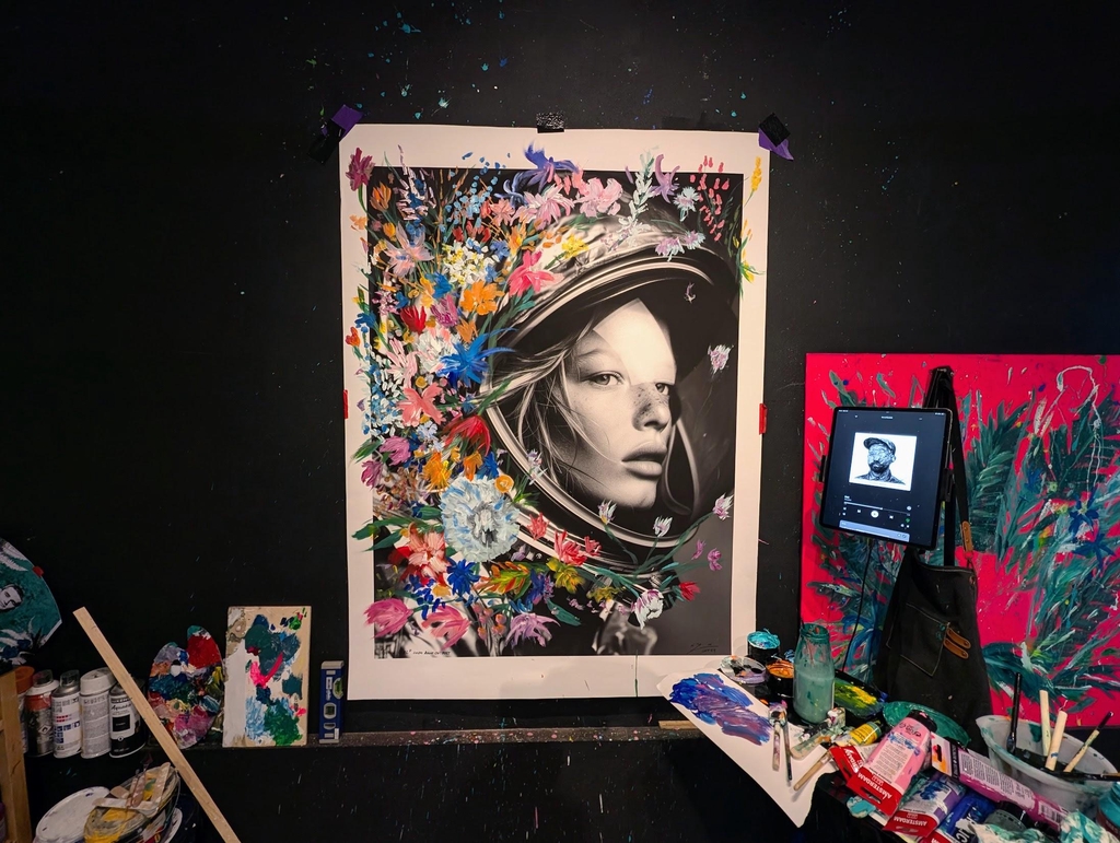 Yuri Catania’s atelier is a dynamic space where tradition meets innovation, serving as both a sanctuary for his creative process and a laboratory for artistic experimentation. Located amidst nature, the studio embodies the spirit of Catania’s work: a seamless fusion of the organic and the technological. Within its walls, Catania paints, sculpts, and brings to life his vision through a range of mediums, from classic canvas techniques to digital compositions.

In this atelier, traditional craftsmanship coexists with advanced tools, allowing Catania to explore themes such as identity, cultural narratives, and the dialogue between nature and human intervention. The space is equipped not only for painting but also for producing augmented reality and NFT-integrated art, highlighting his commitment to pushing boundaries and expanding the potential of visual storytelling.

Visitors by appointment can experience this creative haven firsthand, witnessing how Catania’s unique surroundings inspire each piece, adding an intimate layer to his multidisciplinary approach. Each work produced in the atelier reflects his dedication to blending the tangible with the virtual, establishing a bridge between the art world’s past and its rapidly evolving future.