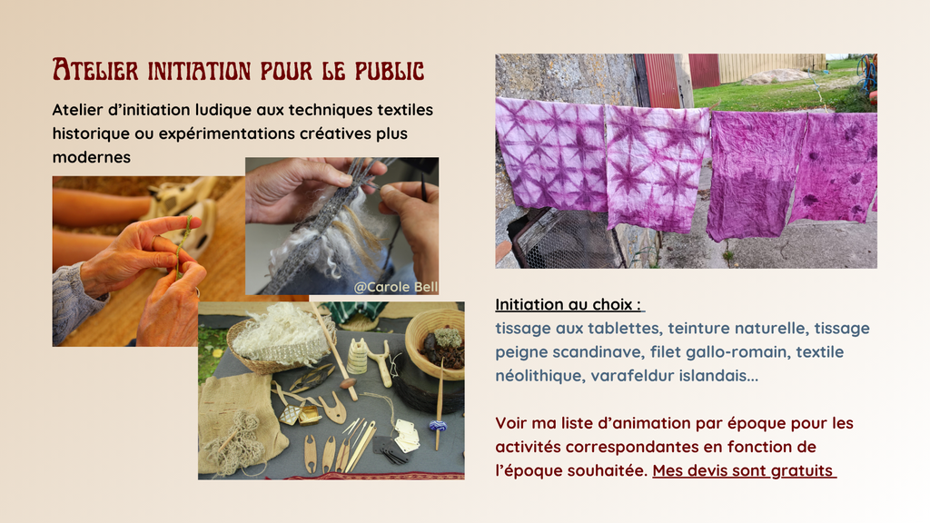 Le Fuseau du Chat Moire, animation atelier moderne