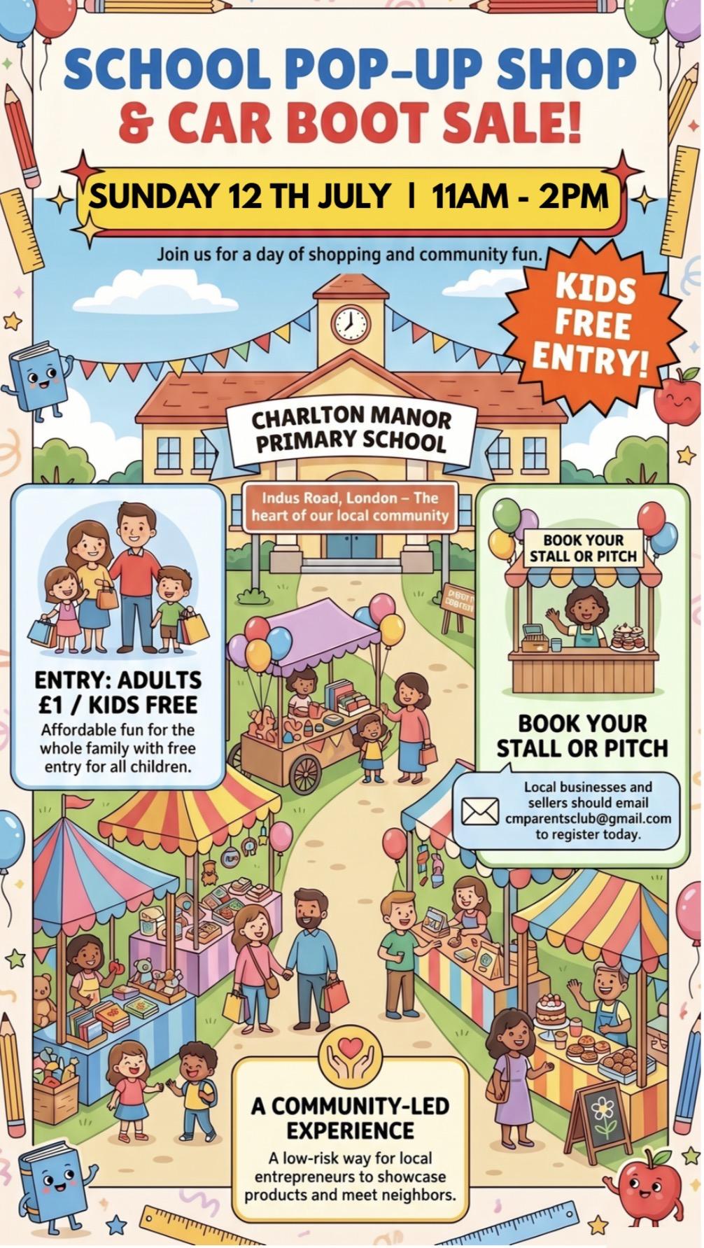 SCHOOL POP-UP SHOP
& CAR BOOT SALE!