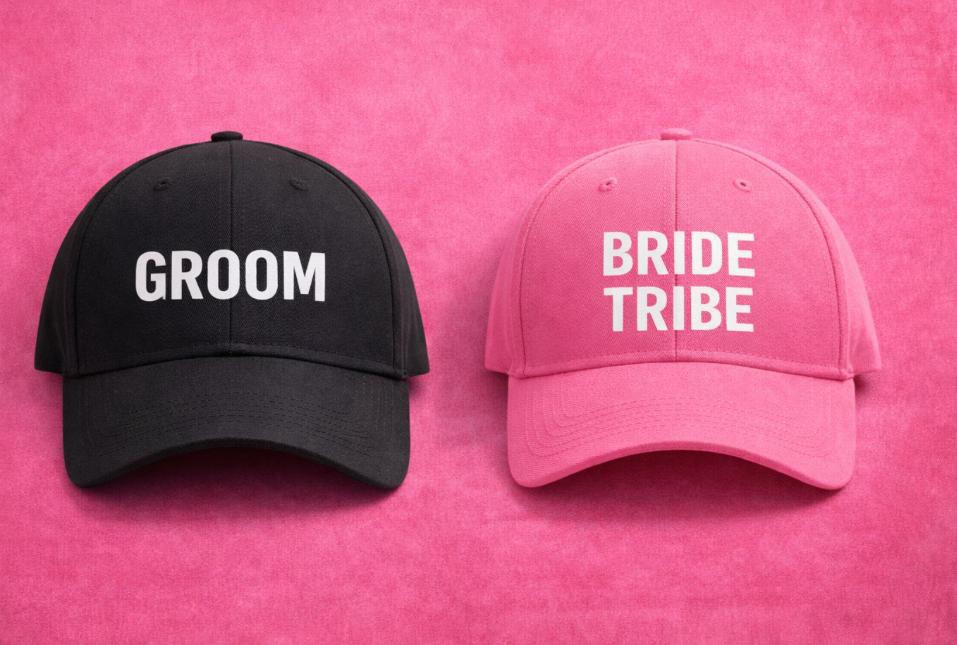 Personalised Stag Do & Hen Party Hats – Custom Text & Image Printing