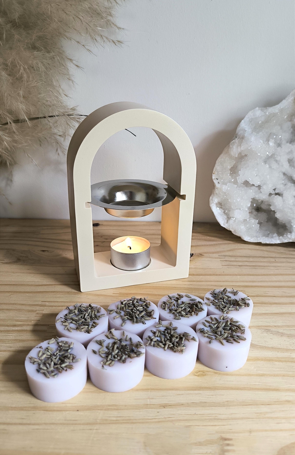 Accessoires à bougies et fondants parfumés. Brûle parfum, bougeoir.