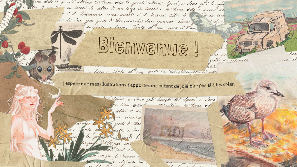 Bienvenue sur ma boutique en ligne ou je vends mes illustrations.