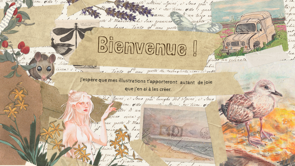 Bienvenue sur ma boutique en ligne ou je vends mes illustrations.
