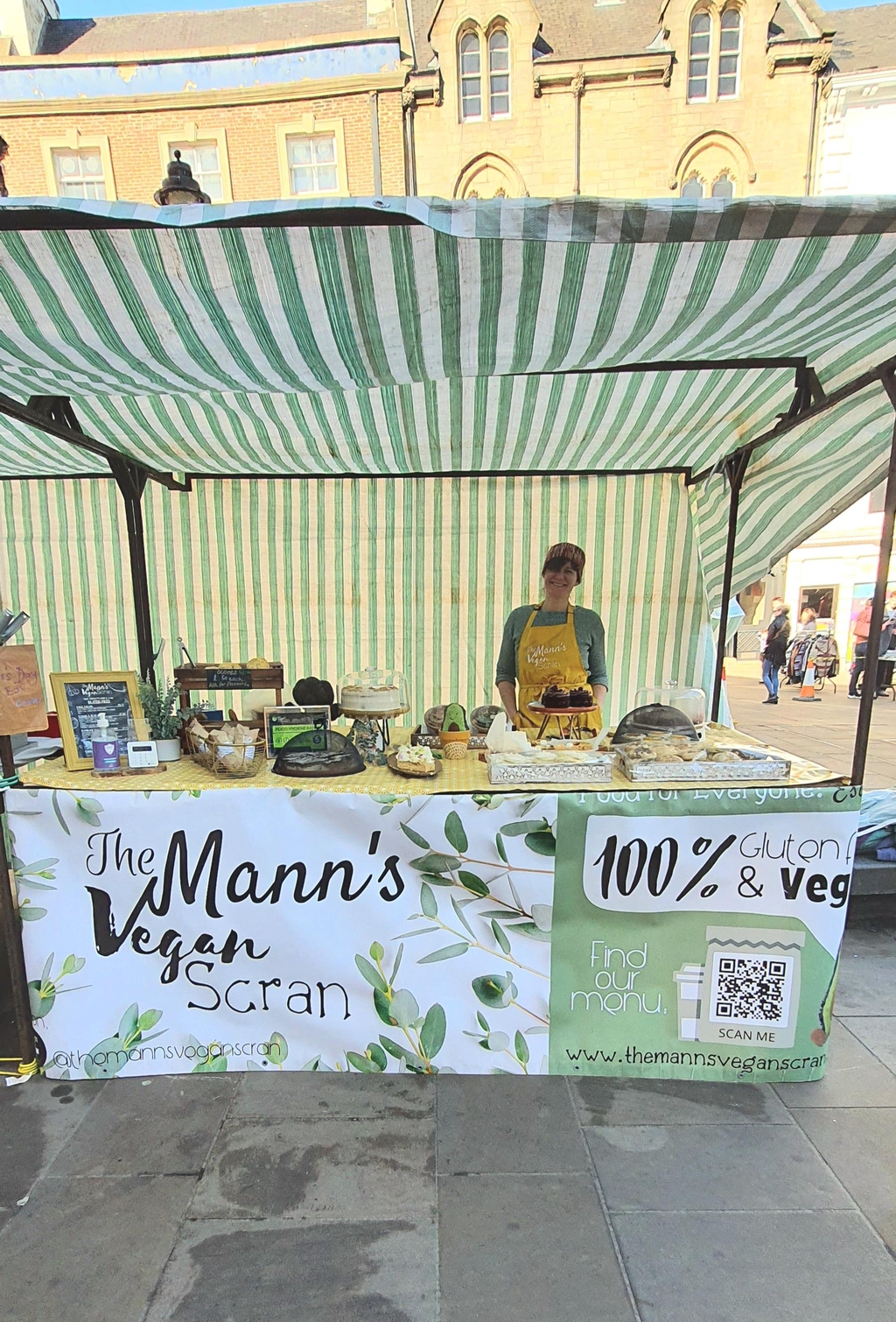 The Mann's Vegan Scran Market Stall Durham