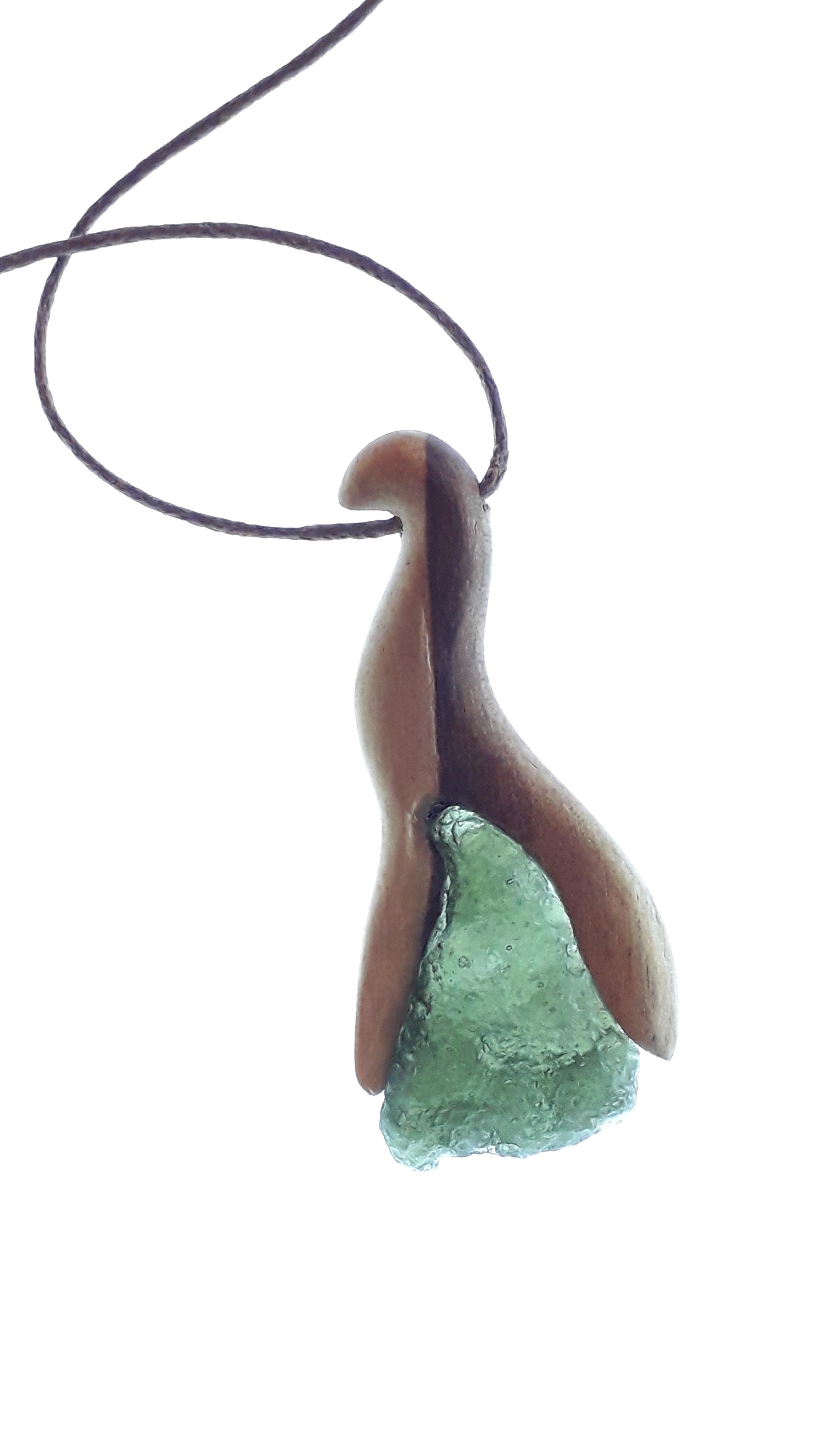 Unique Palo Santo Carvings with Authentic Moldavite