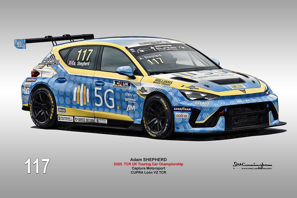 Handcrafted TCR UK Racing Art with Precision.