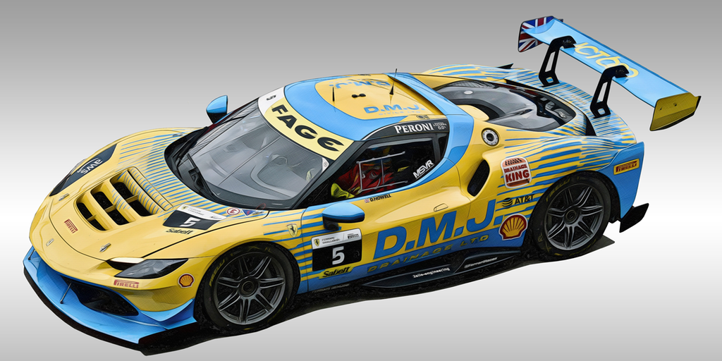 Ferrari Challenge art by Ian Cunningham.