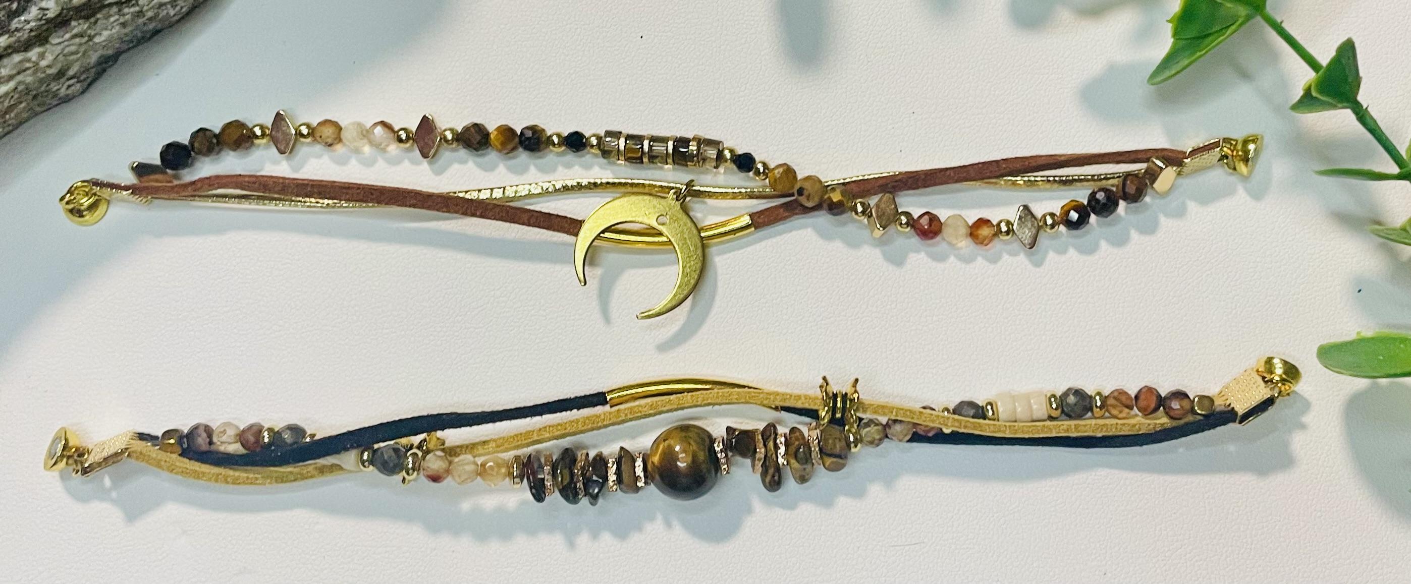 Bracelets en pierres naturelles pour éveiller votre bien-être, favoriser votre renaissance et libérer les énergies du coeur.