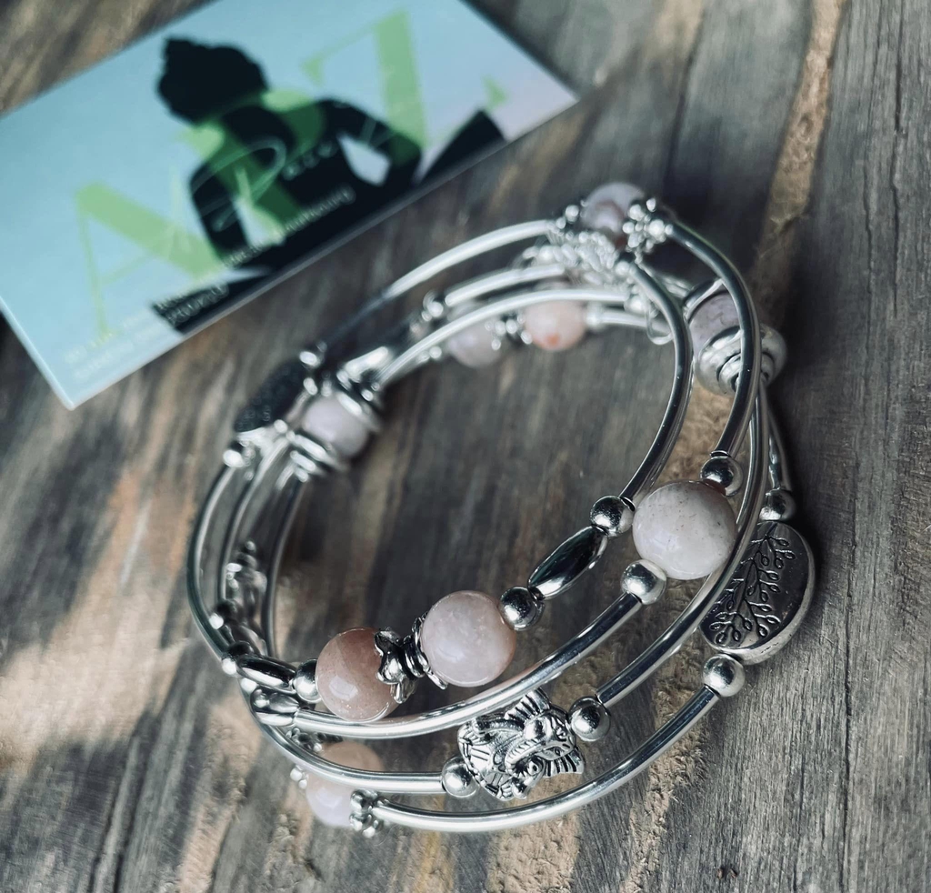 Bracelets pierres naturelles et acier inoxydable 