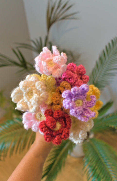 Bouquet de marguerites au crochet