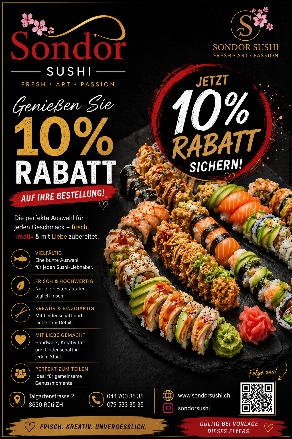 Erste Bestellung 10%.