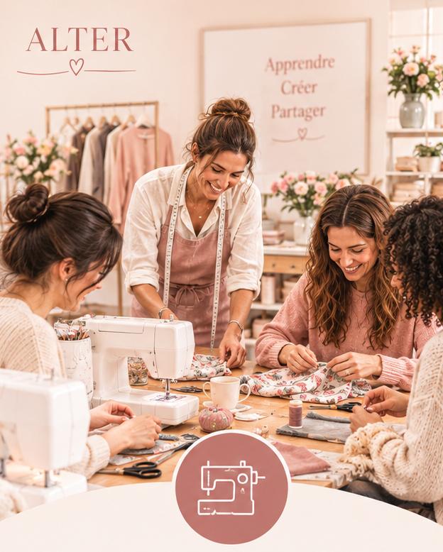 Cours de couture et apprentissage des retouches