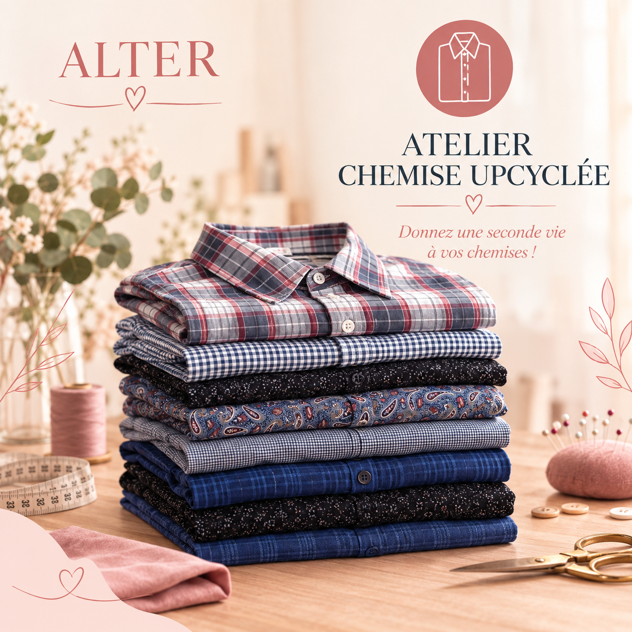 Atelier upcycling pour donner une nouvelle vie aux vêtements