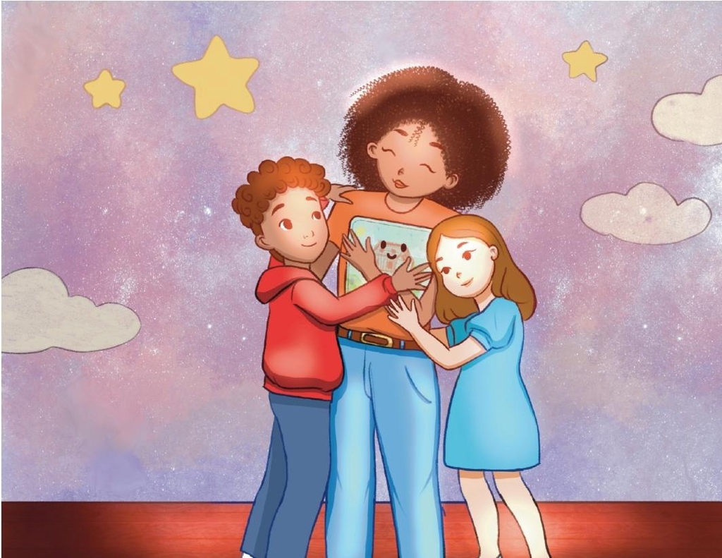 Eva, 8 ans, autrice du livre La Maison Magique